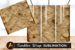 Distressed Paper Texture Aged Crumpled Tumbler Png Product Image 1