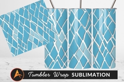 Light Blue Rhombus Abstract Tumbler Png Pattern Product Image 1