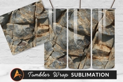 Grey Rock Texture Surface With Brown Patches Tumbler Product Image 1