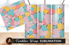 Colorful Stone Tiles Abstract Background Tumbler Png Product Image 1