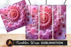 Abstract Coral Pink Microscopic Structure Background Tumbler Product Image 1