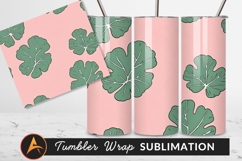Geranium Leaf Pattern Pale Pink Background Product Image 1