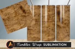 Distressed Paper Texture Brown Surface Tumbler Png Product Image 1
