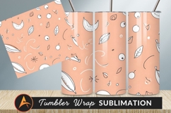 Whimsical Fruit Pattern Tumbler Png Background Design Product Image 1