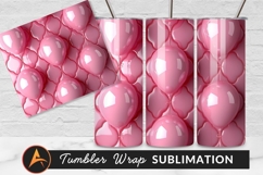 Pink Balloons Decorative Pattern Tumbler Png Product Image 1