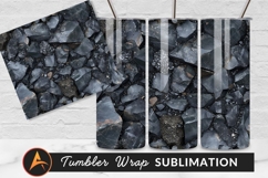 Black Obsidian Stone Tumbler Png Close Up Product Image 1