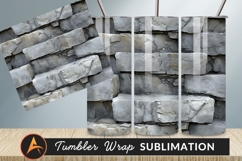 Stacked Grey Stone Wall Tumbler Png Texture Product Image 1