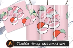 Food Illustration With Soft Pink Background Vector Product Image 1