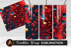 Abstract Liquid Colorful Tumbler Png Background Product Image 1