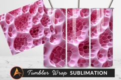 Pink Abstract Cell Structure Tumbler Png Design Product Image 1