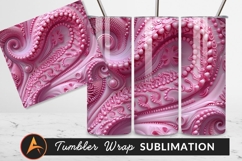 Pink Organic Abstract Background Tumbler Png Product Image 1