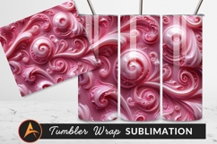 Pink Swirls Decorative Design Tumbler Png Product Image 1