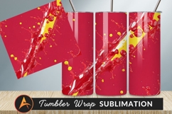 Red Liquid Splash With Tumbler Png Elements Product Image 1