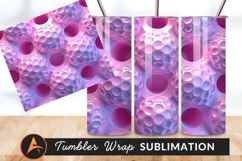 Pink Spheres With Circular Indentations Tumbler Png Product Image 1