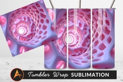 Pink Abstract Tunnel Tumbler Png Design Product Image 1