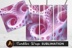 Pink Abstract Structure Tumbler Png Background Product Image 1