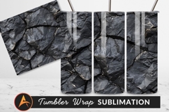 Dark Stone Wall Texture Seamless Rock Surface Tumbler Product Image 1