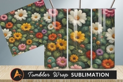 Colorful Flower Garden Artistic Impression Background Product Image 1