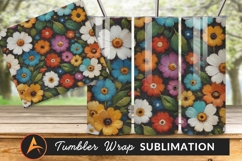 Colorful Flower Garden Oil Painting Style Artwork Tumbler Product Image 1