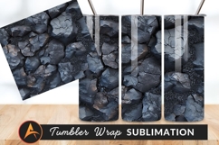 Cracked Stone Texture Tumbler Png Background Product Image 1