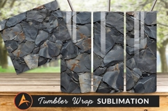 Dark Gray Rock Texture For Tumbler Png Design Product Image 1