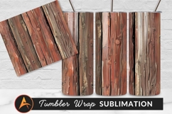 Distressed Rustic Red Wood Tumbler Png Texture Product Image 1