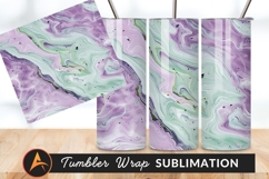 Pastel Swirls Liquid Art Tumbler Png Product Image 1