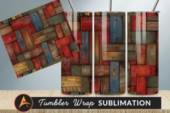 Colorful Wood Planks For Tumbler Png Designs Product Image 1
