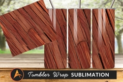 Reddish Brown Wooden Boards Tumbler Png Product Image 1