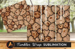 Organic Abstract Pattern With Swirls Tumbler Png Product Image 1