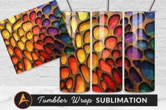 Vibrant Colorful Abstract Pebble Pattern Background Texture Product Image 1