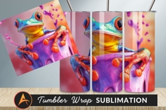 Colorful Frog In A Tumbler Png Product Image 1