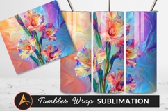 Abstract Colorful Gladiolus Flower Artistic Background Image Product Image 1