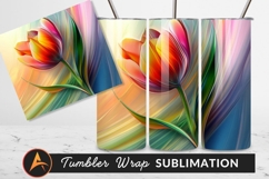 Abstract Tulip Flower Artistic Color Background Product Image 1