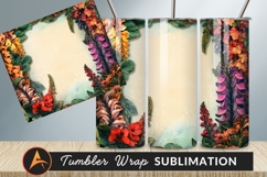 Floral Frame Backdrop With Illustrated Plant Elements Product Image 1