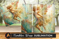 Ethereal Fairy Ornamented Colorful Detailed Wings Tumbler Product Image 1