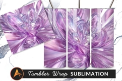 Lilac Glass Swirls Tumbler Design Modern Abstract Product Image 1