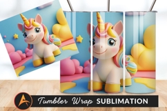 Cute Unicorn Cartoon Character Design Illustration Product Image 1