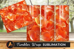 Orange Petals Background Tumbler Png Beautiful Texture Product Image 1