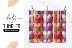 Hearts Pattern Love Romance Tumbler Png Product Image 1