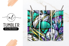Stained Glass Abstract Art Pattern Tumbler Png Product Image 1