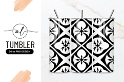 Black And White Floral Seamless Pattern Design Product Image 1