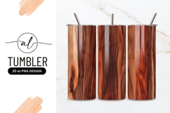 Striking Brown Wooden Planks Texture Background Tumbler Png Product Image 1
