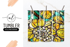 Floral Stained Glass Seamless Pattern Background Product Image 1