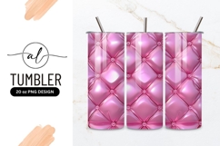 Pink Quilted Leather Texture Elegant Design Product Image 1