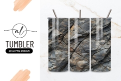Dark Textured Rock Surface Tumbler Png Product Image 1