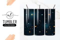 Cosmic Spheres Abstract Seamless Pattern Tumbler Png Product Image 1