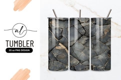 Cracked Stone Surface Texture Background Tumbler Png Product Image 1