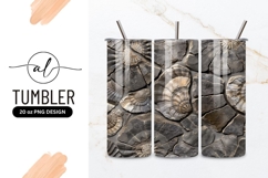 Fossil Stone Pattern Background For Tumbler Png Product Image 1