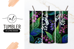 Floral Illustration of Lily of the Valley and Bell Flowers Product Image 1